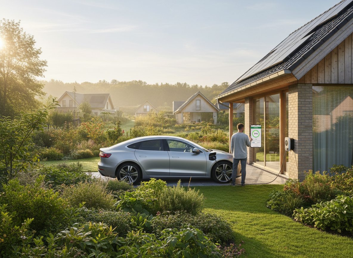 laadpaal in gebruik door huiseigenaar